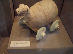An ancient pull-toy at the Oriental Institute Museum.