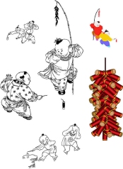 Firecrakers and fireworks, a most popular traditional game for Chinese kids. 