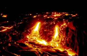 Lava flow from Mount Kilauea. Image credit: Adrian Glover